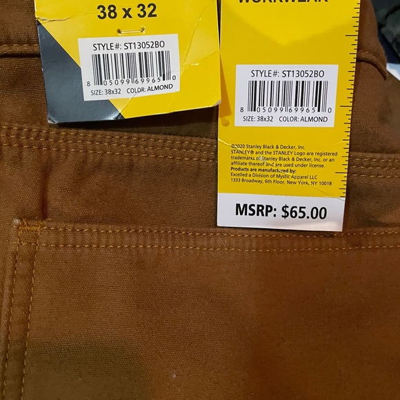 Two pair of lined Stanley worker khakis. - Picture 2 of 4